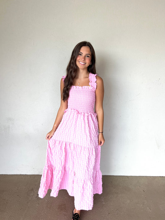 Spring Fever Maxi Dress in Light Pink | Simply Southern