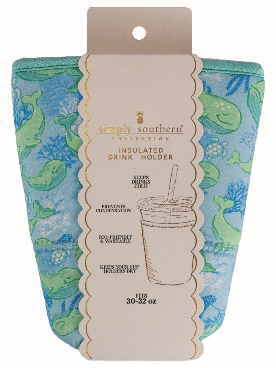 Simply Southern Drink Sleeve Whale