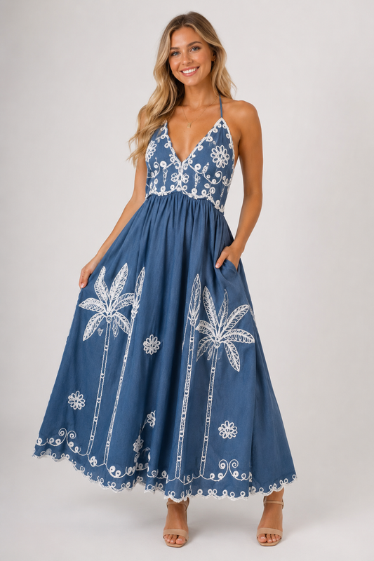 The Blue Hawaii Dress