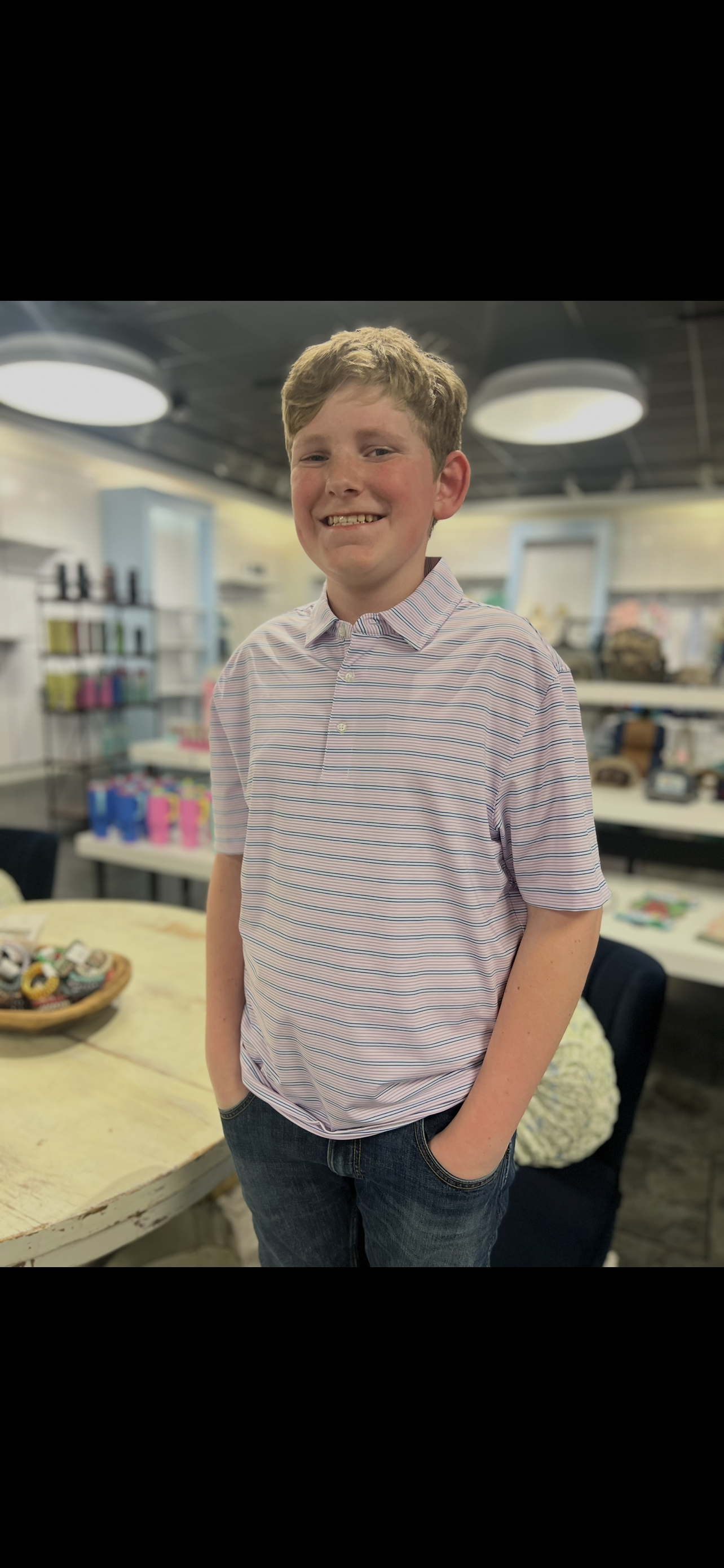 The Blue Ridge Striped Polo