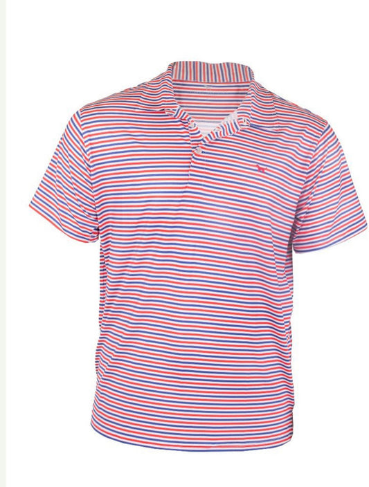 Red Stripped Polo