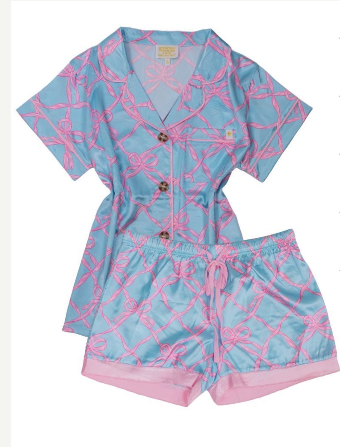 Elegant Ribbon Silk PJ Set | Simply Southern