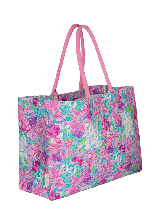 Pink Floral Tote Bag | Simply Southern
