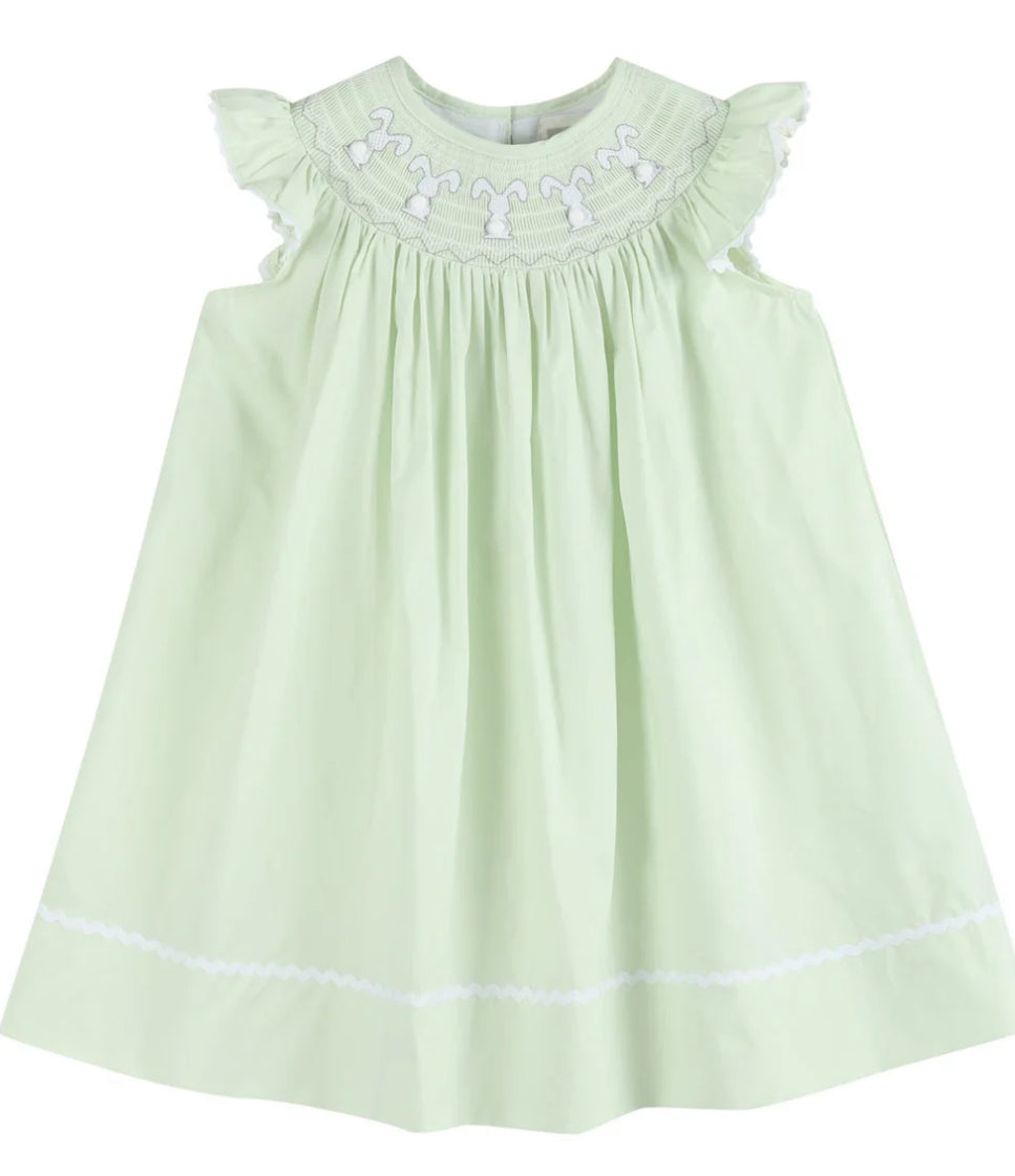 Little Girls Honeydew Bunny Dress