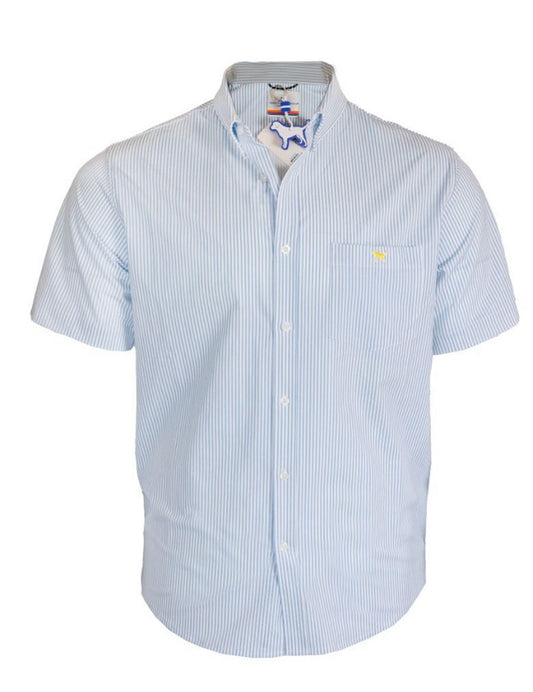 Sheer Blue stripped button down