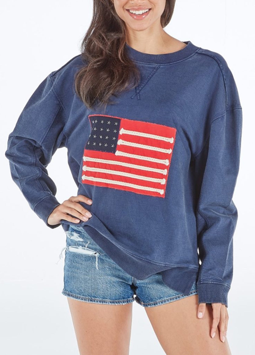 Flag Crewneck | Simply Southern