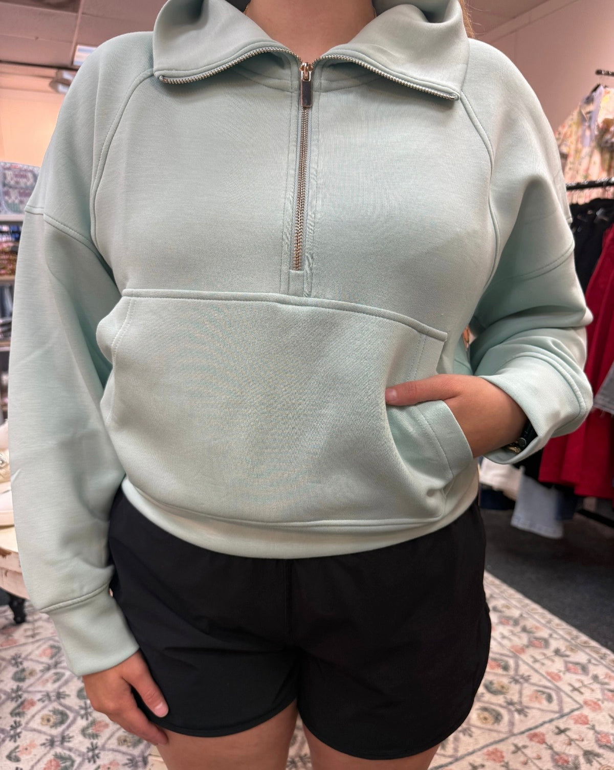 The Quarter Zip Blue