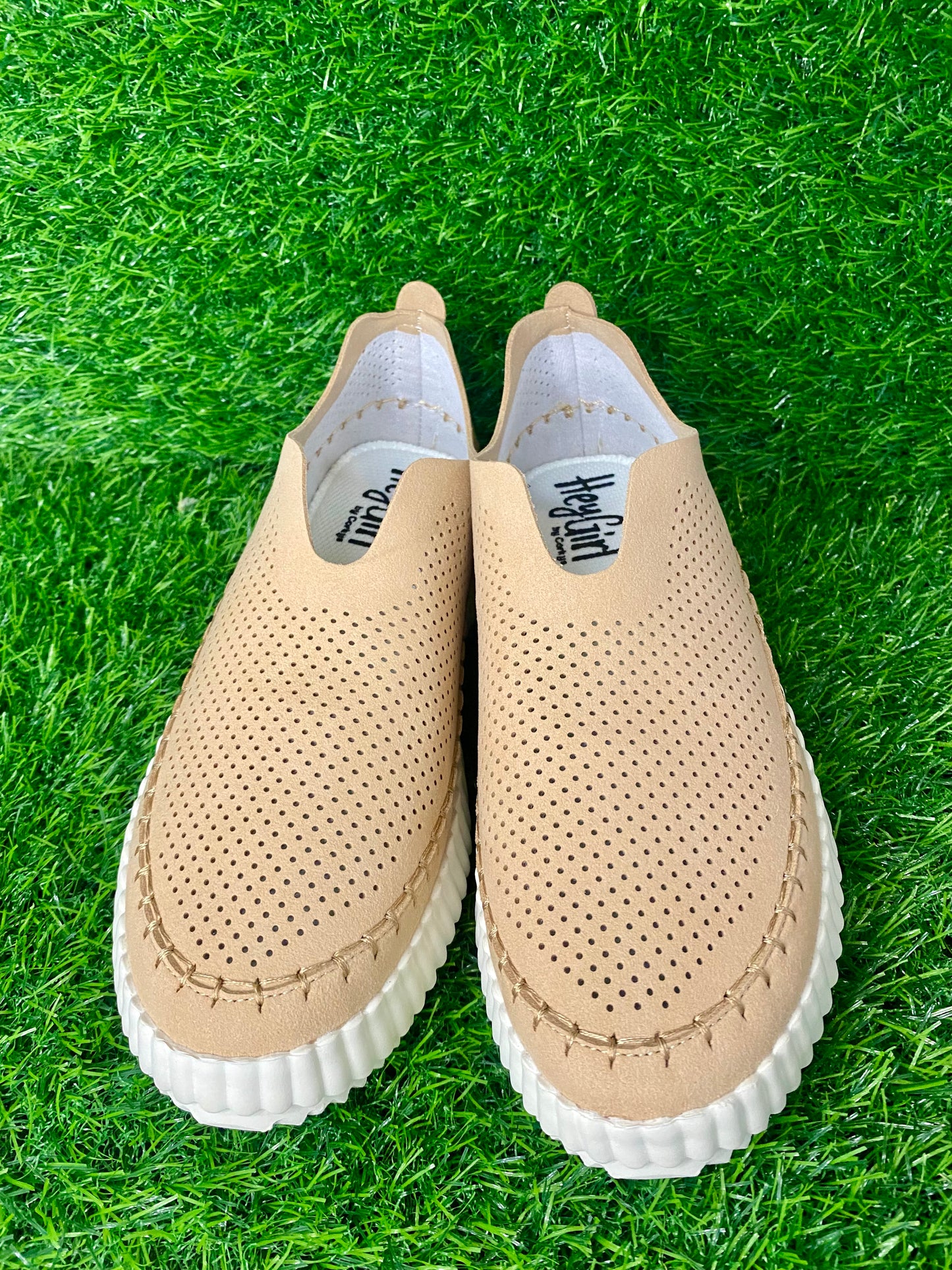 Corkys Walk With Me Slip On Sneaker in Camel