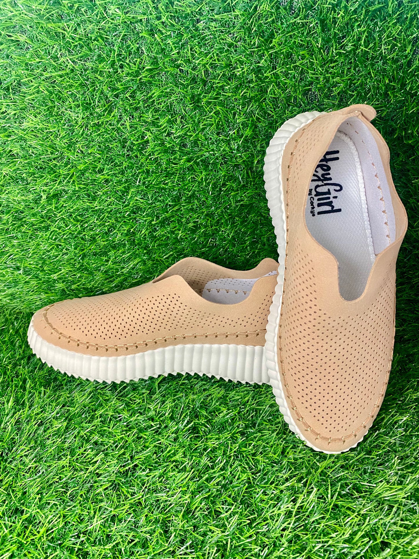 Corkys Walk With Me Slip On Sneaker in Camel