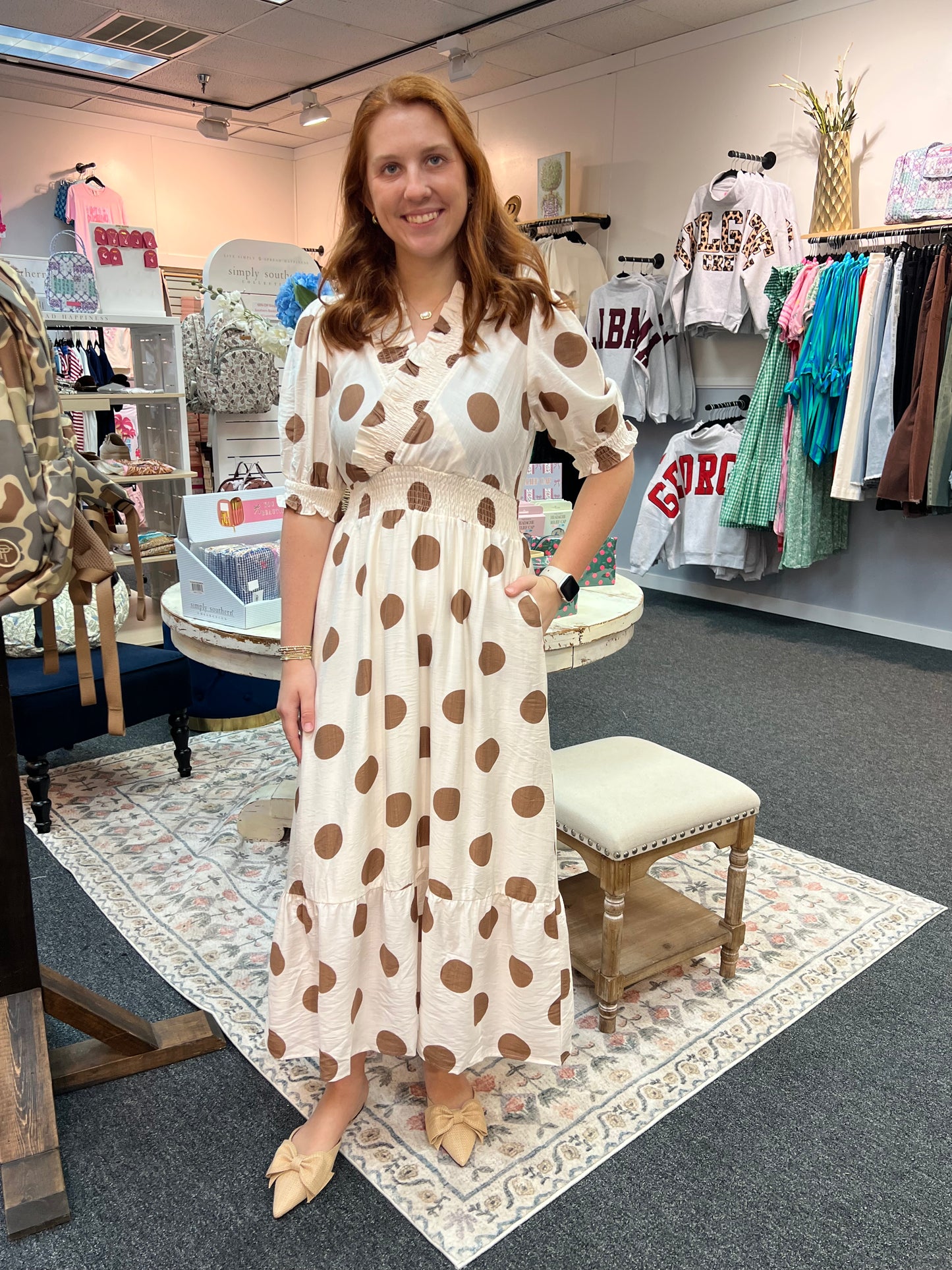 The Espresso Dot Dress