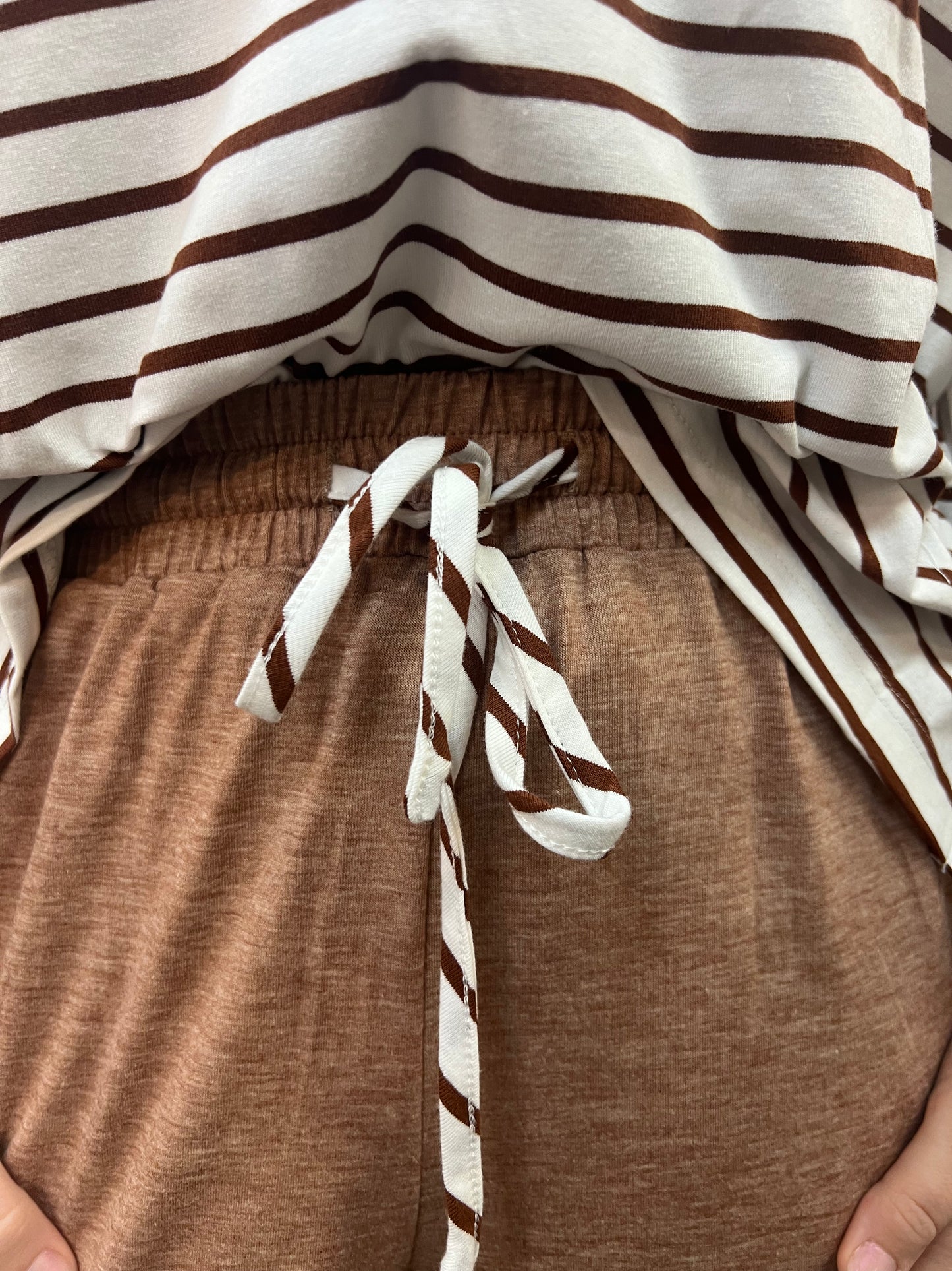 The Khaki Striped Set