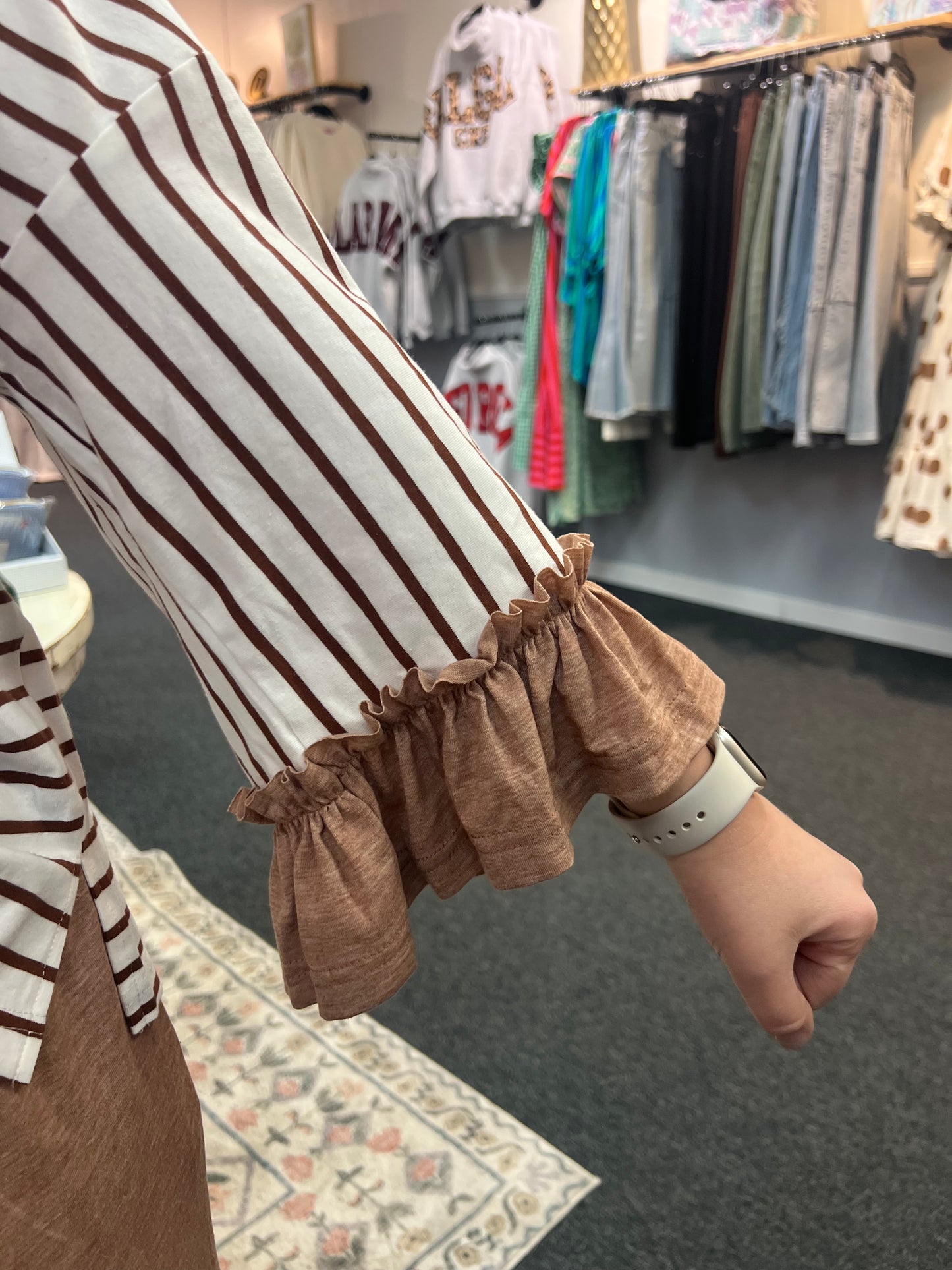 The Khaki Striped Set