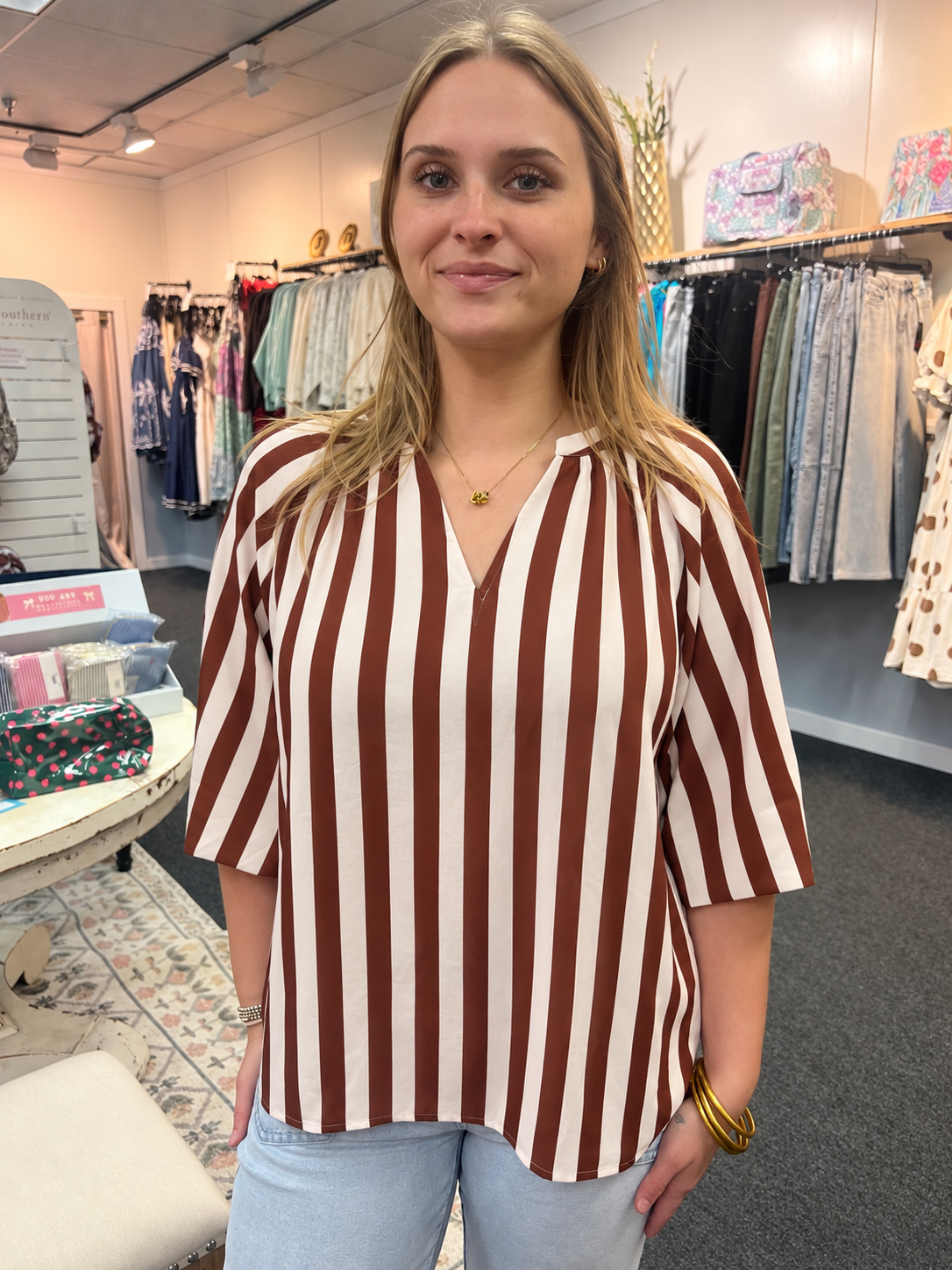 Spiced Cider Stripe Top
