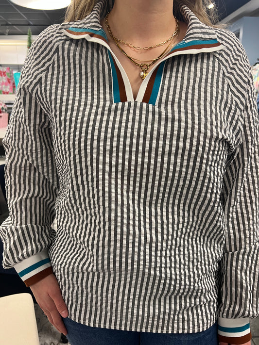 The Emerson Stripe Blouse