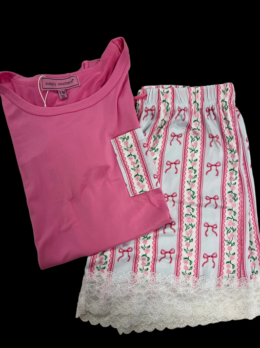 The Rosy Ribbon Dreams Pj Set