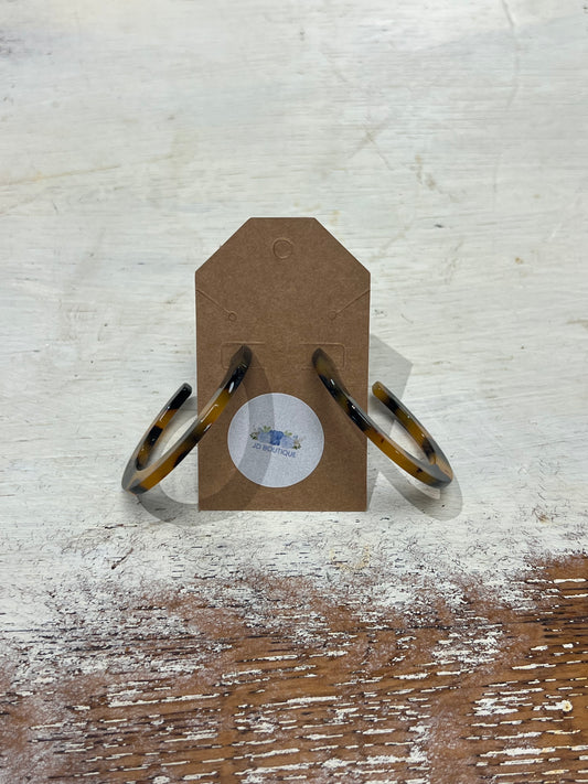 Tortoise Shell Hoops