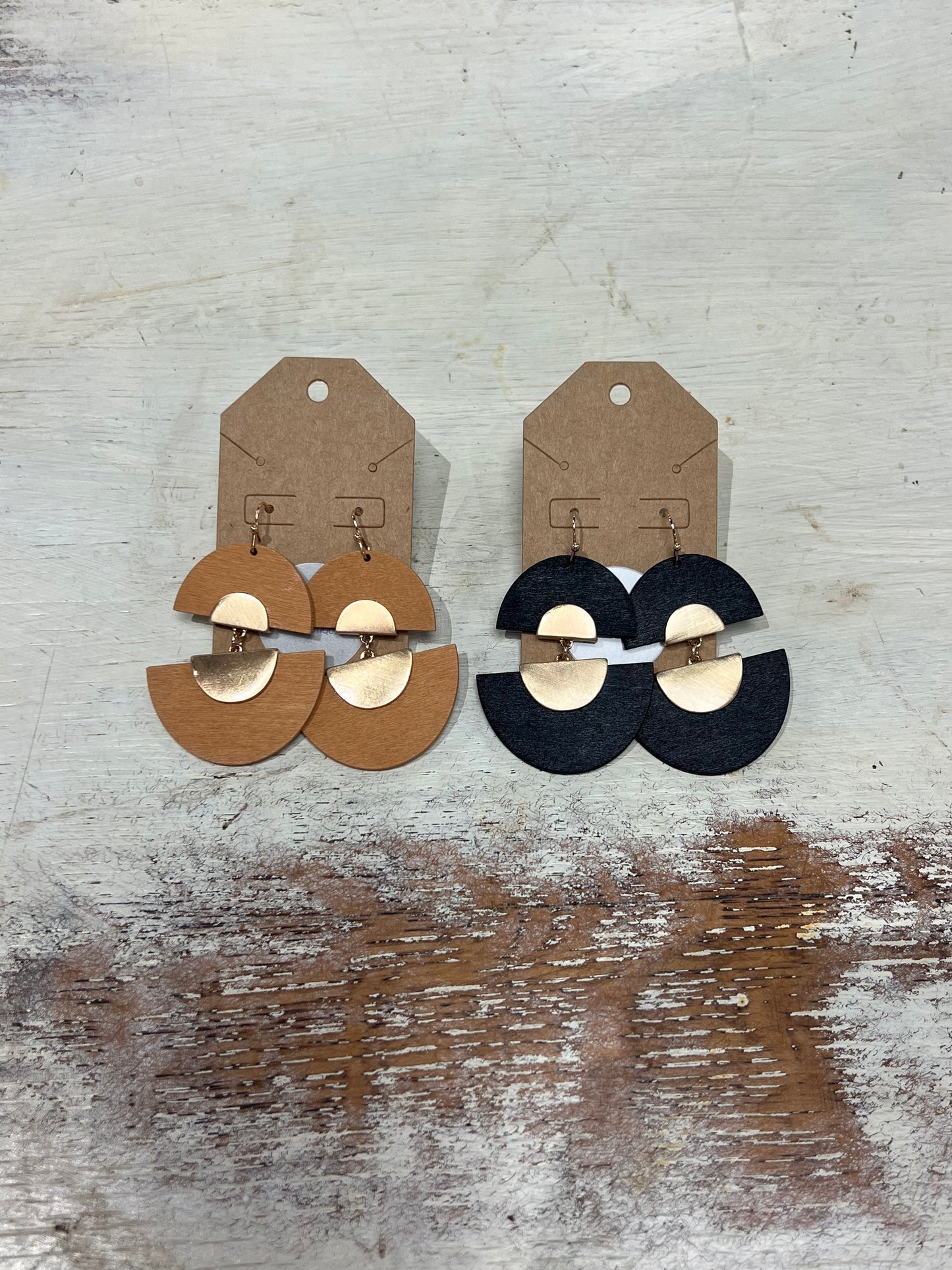 Double Wedge Earrings