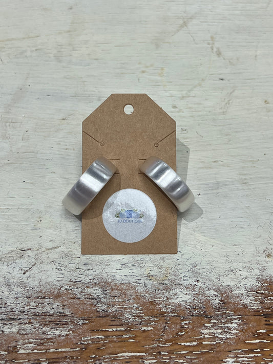 Bold Silver Hoops
