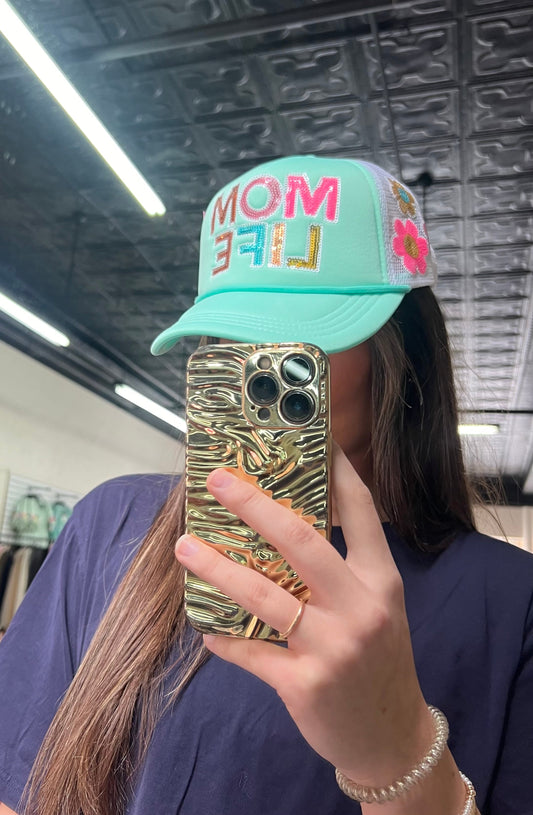 Simply Southern Sequin Trucker Caps in Mom Life