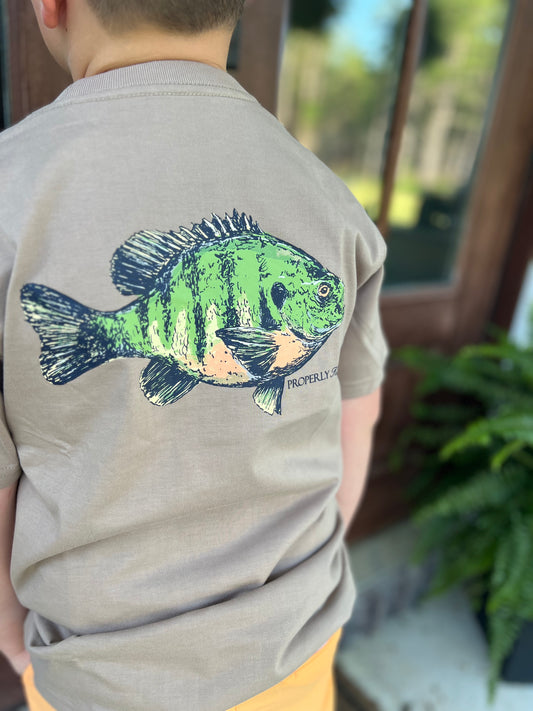 Properly Tied Bluegill Short Sleeve Sand Tee