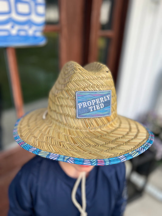 The Cabinet Straw Hat in Malibu Wave