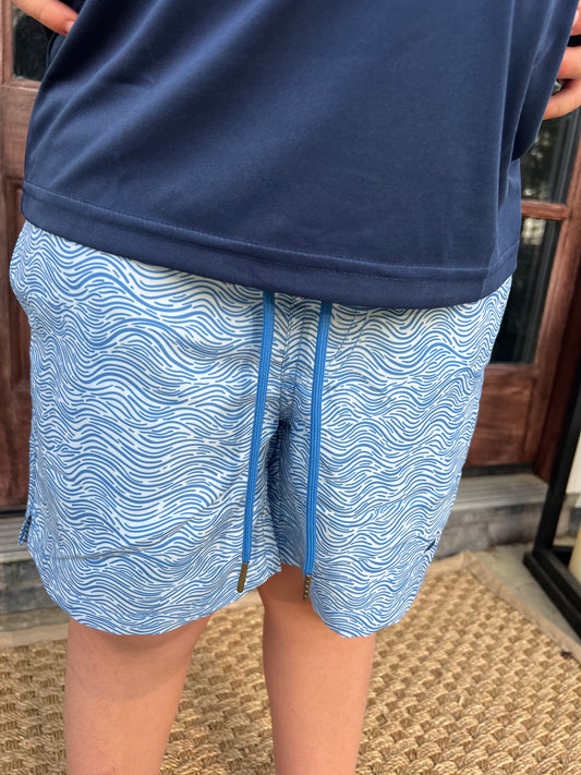 Boys Sunny Swim Shorts in Wave