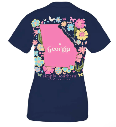 Simply Southern Women’s Georgia Short Sleeve Tee