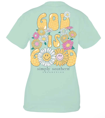 Simply Southern Women’s God is Good Short Sleeve Tee