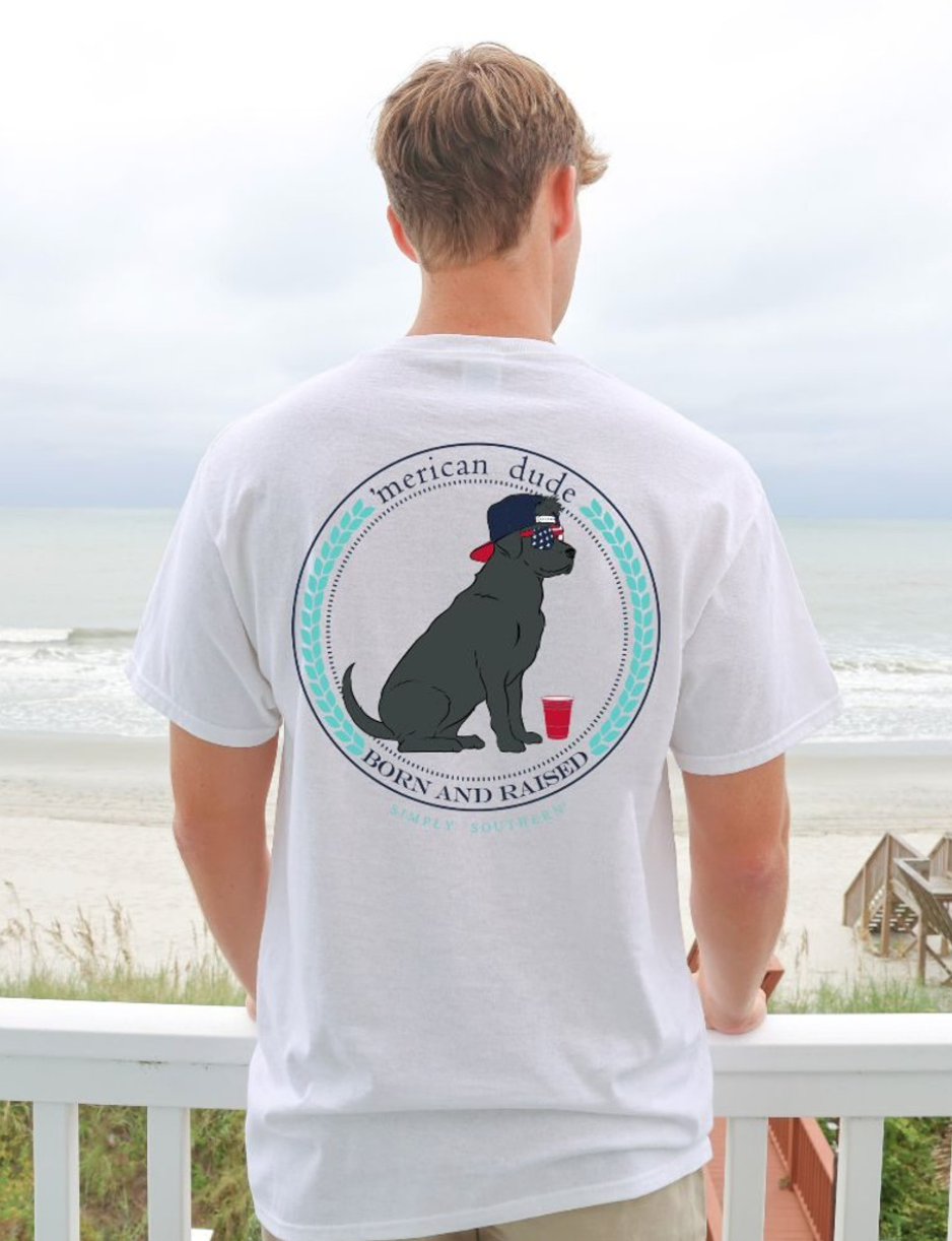 Simply Southern ‘Merican Dude Boys Short Sleeve Tee