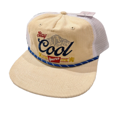 Simply Southern Stay Cool America Cream Mens Hat