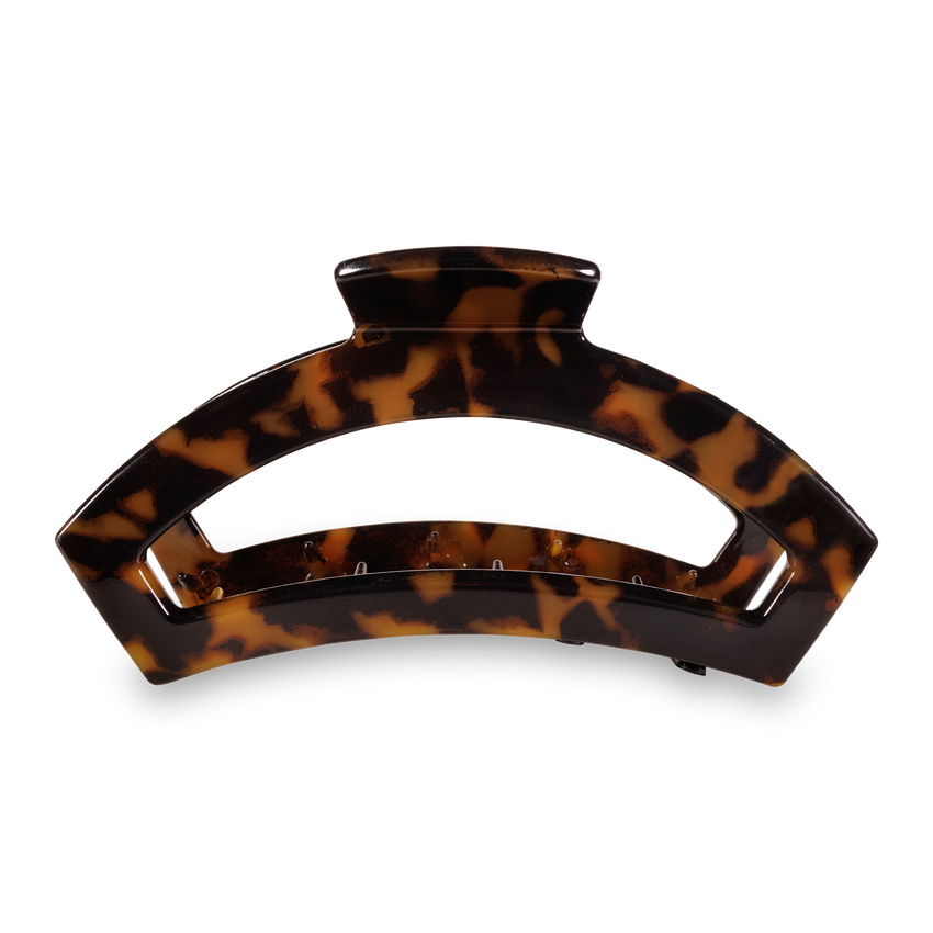 Teleties Open Hair Clip Large in Tortoise