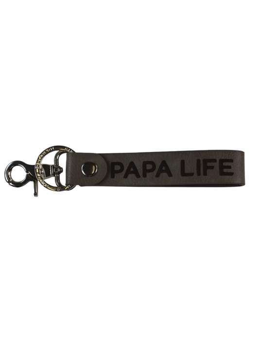 Simply Southern Men’s Leather Keychain in Papa Life