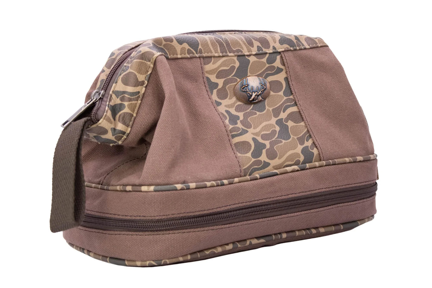 Men's Waxed Canvas Toiletry Bag | Old School Camo