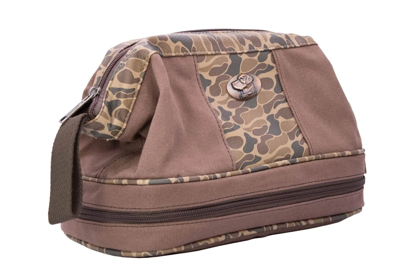 Men's Waxed Canvas Toiletry Bag | Old School Camo