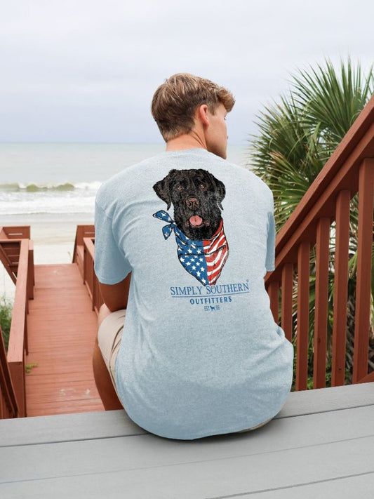 Simply Southern USA Dog Men's Short Sleeve Tee