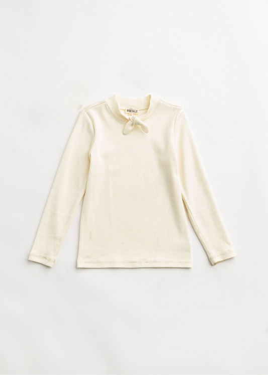 Finding Foxtale | Vanilla Cream Neck Tie Top